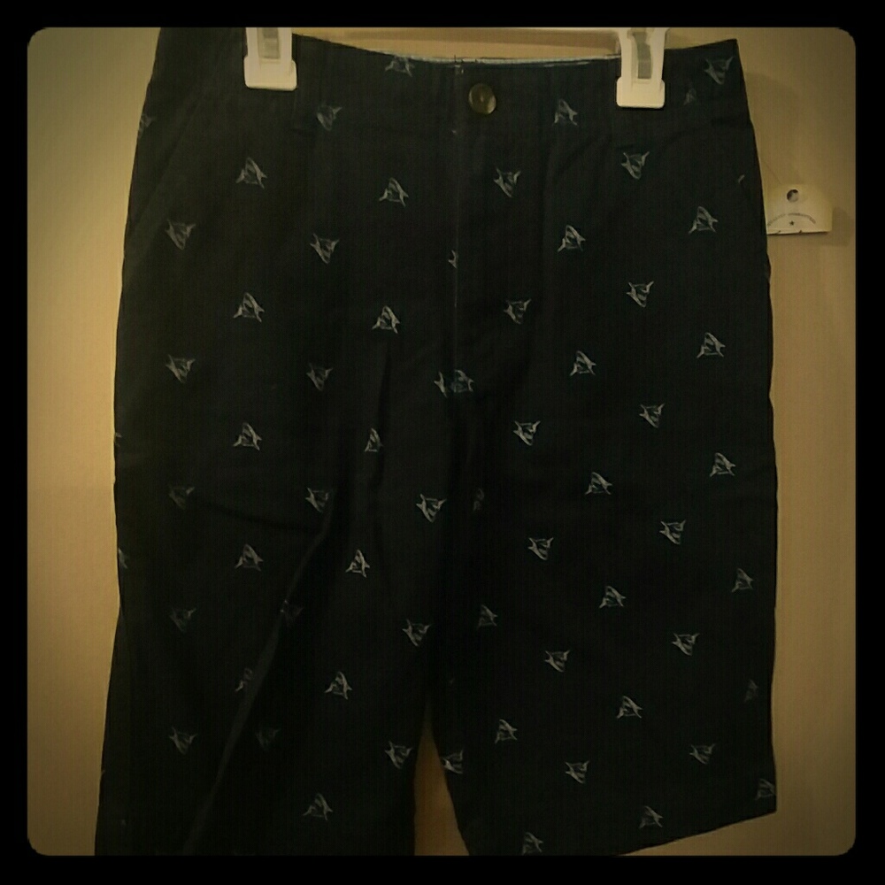 Navy Shark Shorts